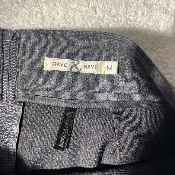 Have & Have Womens Pencil Skirt Gray Size M - Picture 4 of 7